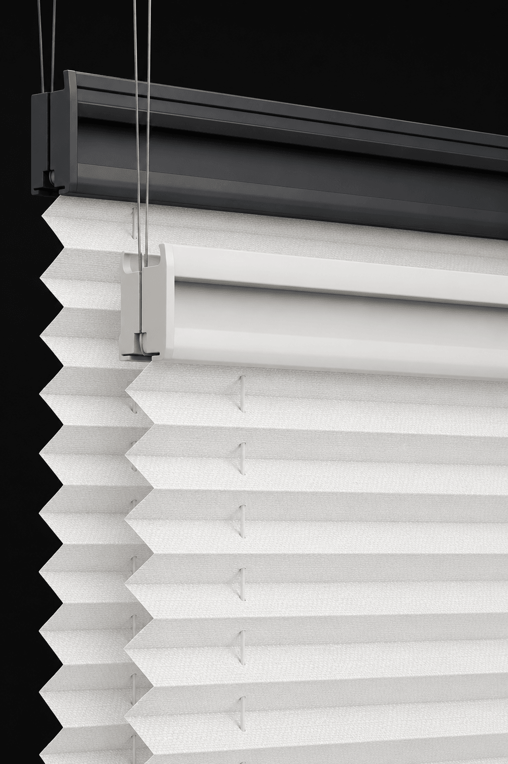 Stores plissés sur mesure – décoration de fenêtre moderne avec contrôle flexible de la lumière